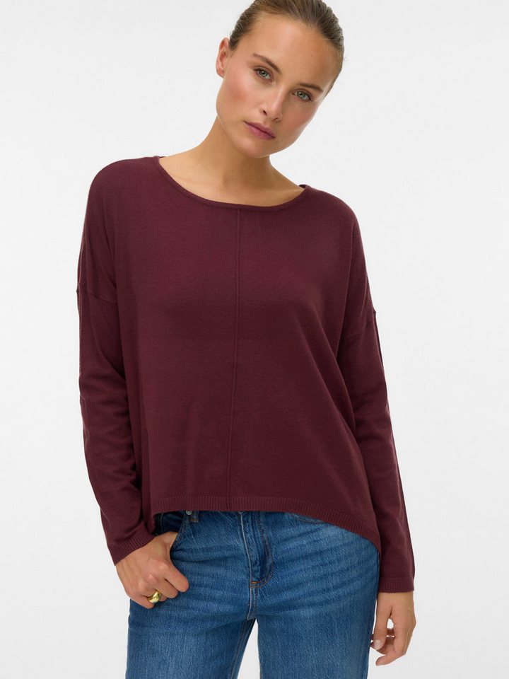 Vero Moda Rundhalspullover VMBREEZE AURA LS ZIPPER BLOUSE NOOS von Vero Moda