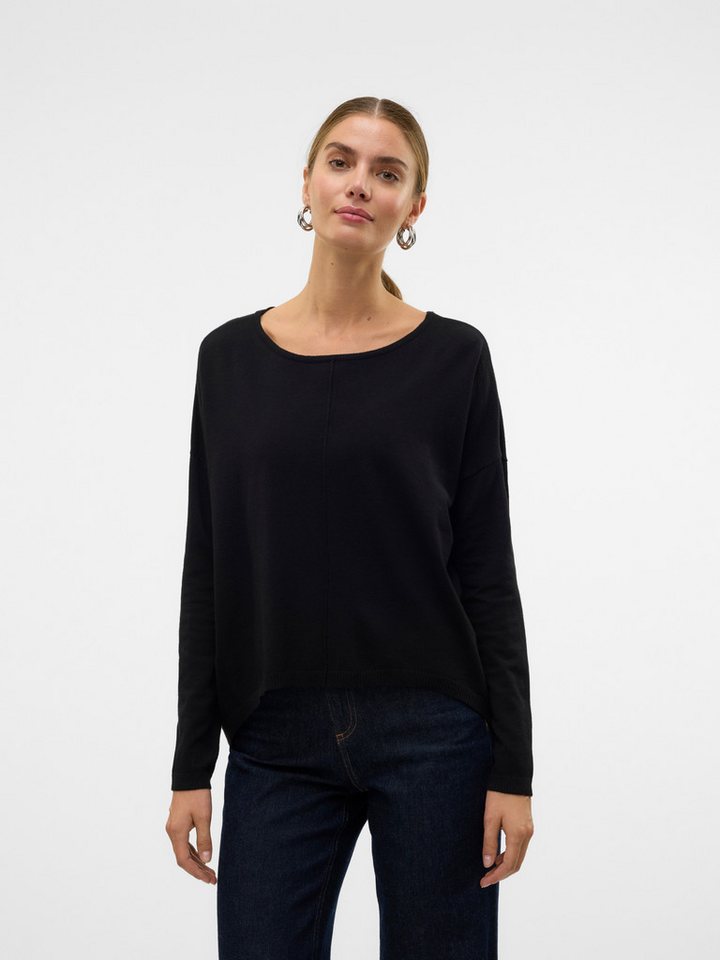 Vero Moda Rundhalspullover VMBREEZE AURA LS ZIPPER BLOUSE NOOS von Vero Moda