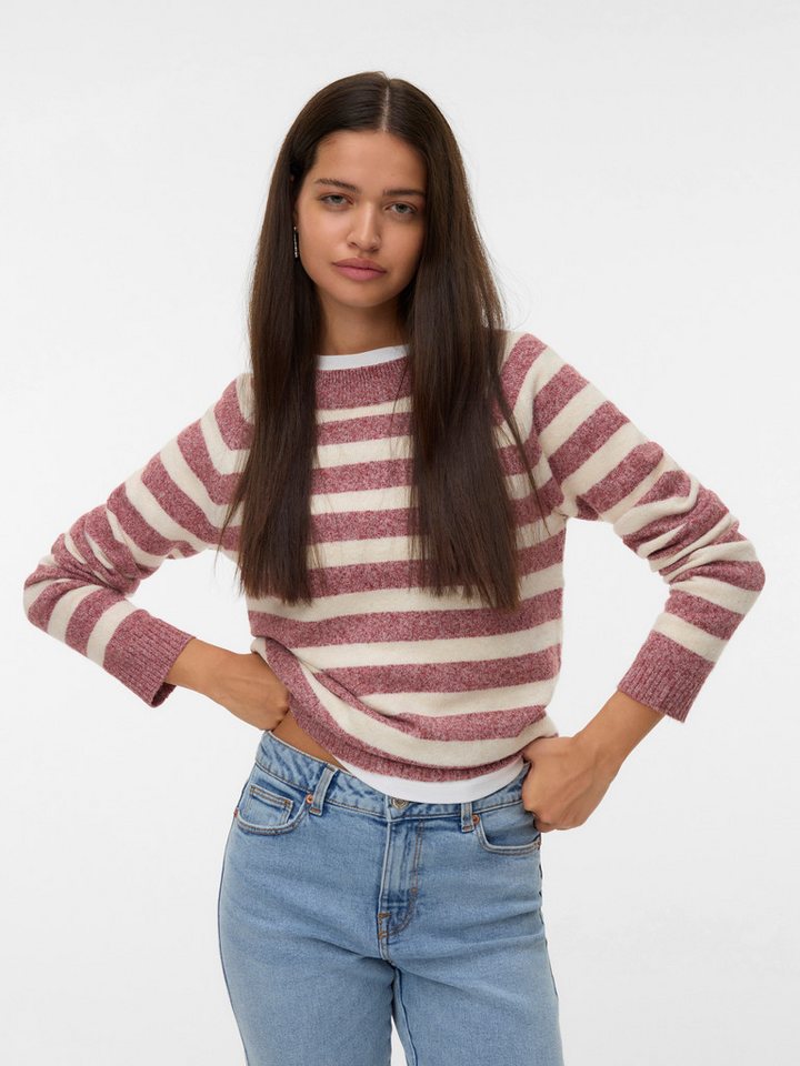 Vero Moda Rundhalspullover VMDOFFY LS O-NECK BLOUSE GA NOOS von Vero Moda