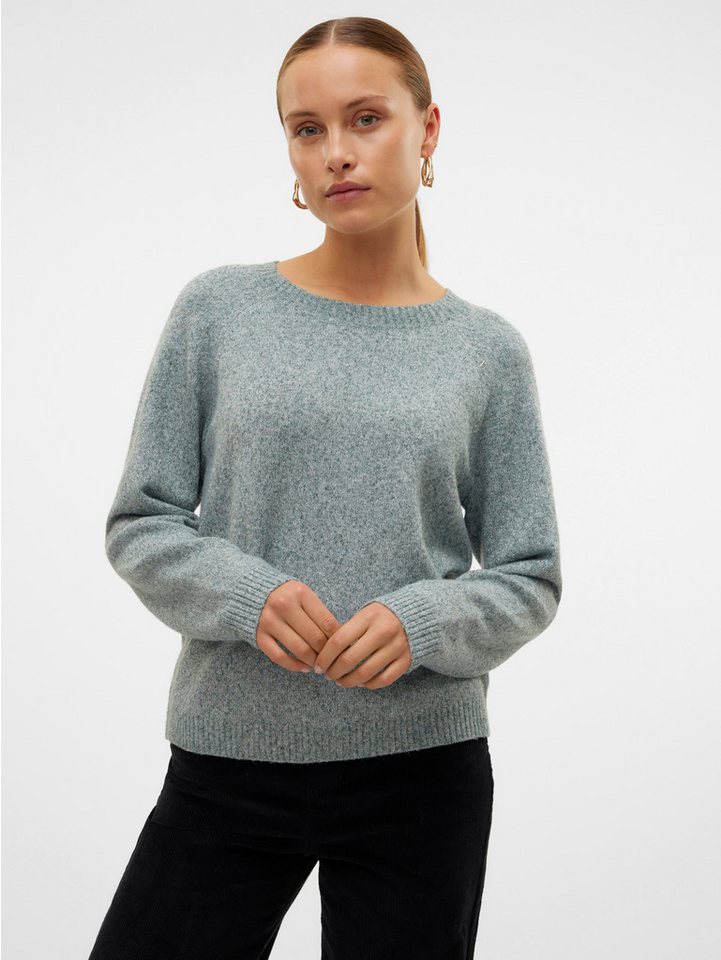 Vero Moda Rundhalspullover VMDOFFYSHINE LS O-NECK BLOUSE REP NOOS von Vero Moda