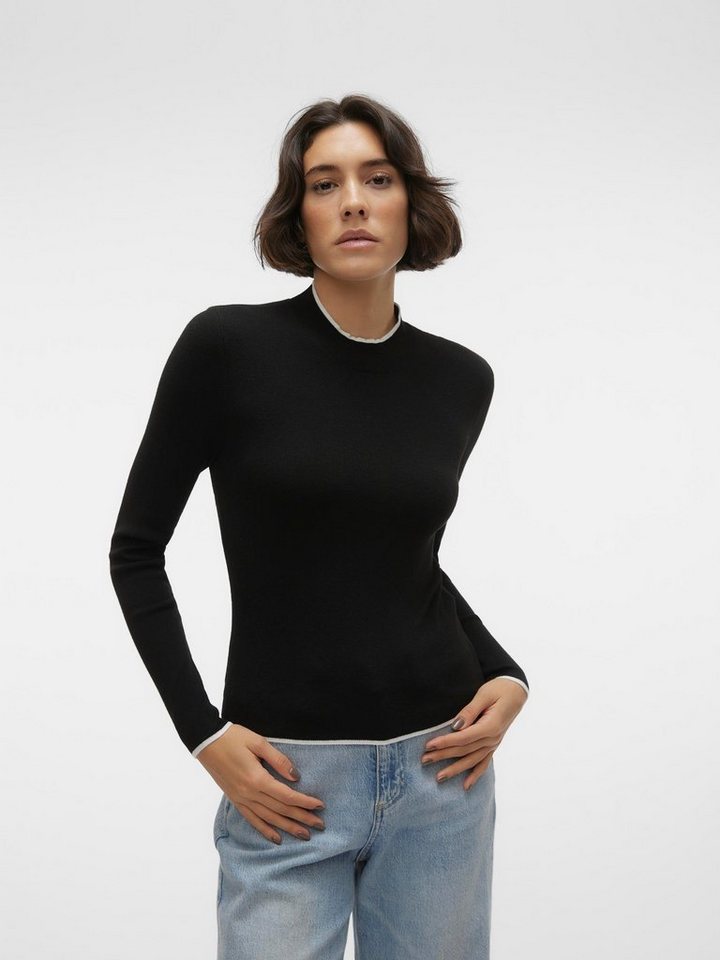 Vero Moda Rundhalspullover VMFLOUNCY LS HIGHNECK PULLOVER GA von Vero Moda