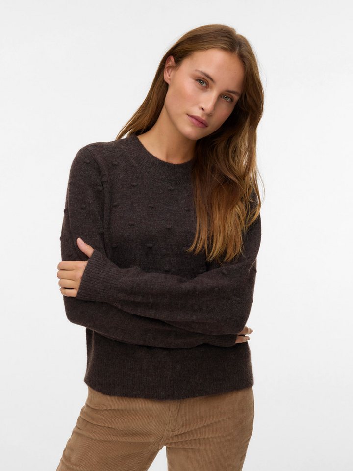 Vero Moda Rundhalspullover VMFRANCESCA LS O-NECK PULLOVER BOO von Vero Moda