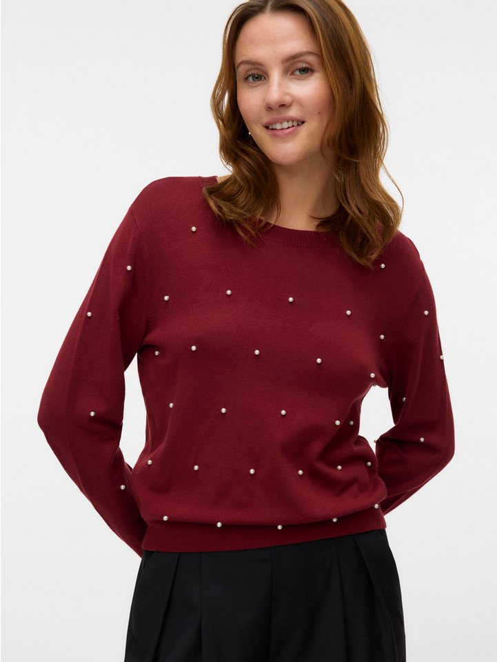 Vero Moda Rundhalspullover VMGLORY PEARL LS O-NECK PULLOVER BOO Vero Moda Rundhalspullover VMGLORY PEARL LS O-NECK PULLOVER BOO von Vero Moda