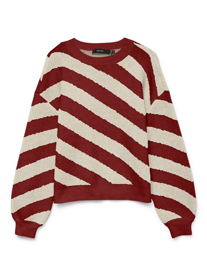 Vero Moda Rundhalspullover VMLARA LS O-NECK PULLOVER GA BOO REP von Vero Moda
