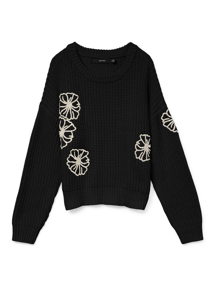 Vero Moda Rundhalspullover VMLAURA LS O-NECK PULLOVER BOO von Vero Moda