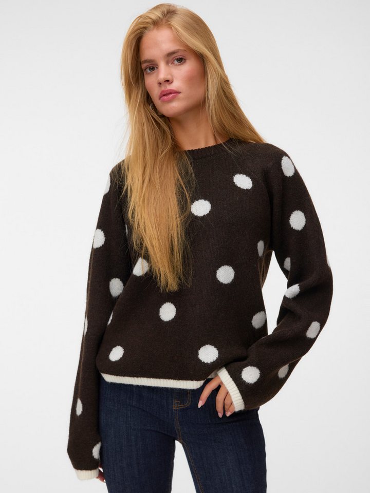 Vero Moda Rundhalspullover VMLIV LS KNIT EXP EXP Kunstfaser von Vero Moda