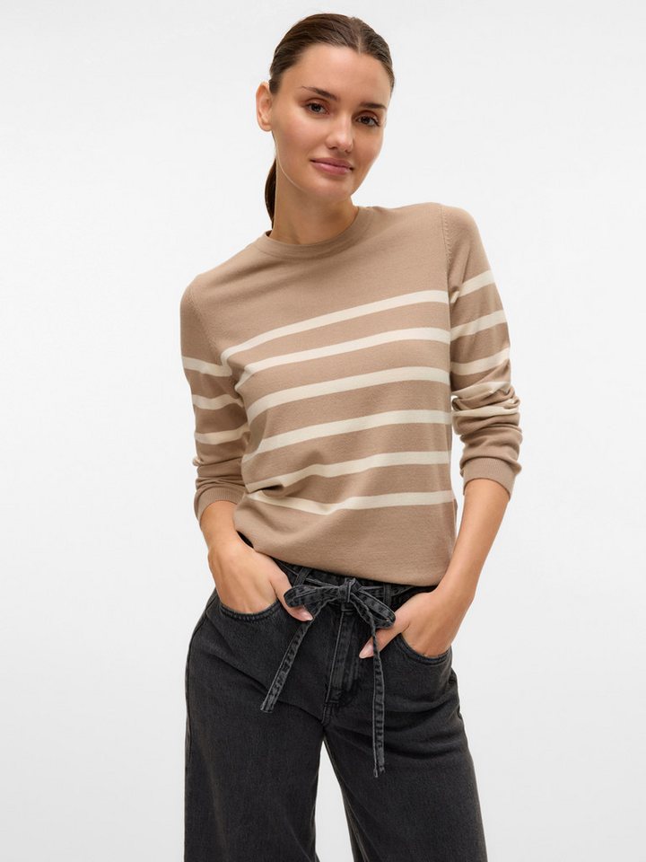 Vero Moda Rundhalspullover VMSABA PLAIN LS O-NECK PULLOVER GA NOOS von Vero Moda