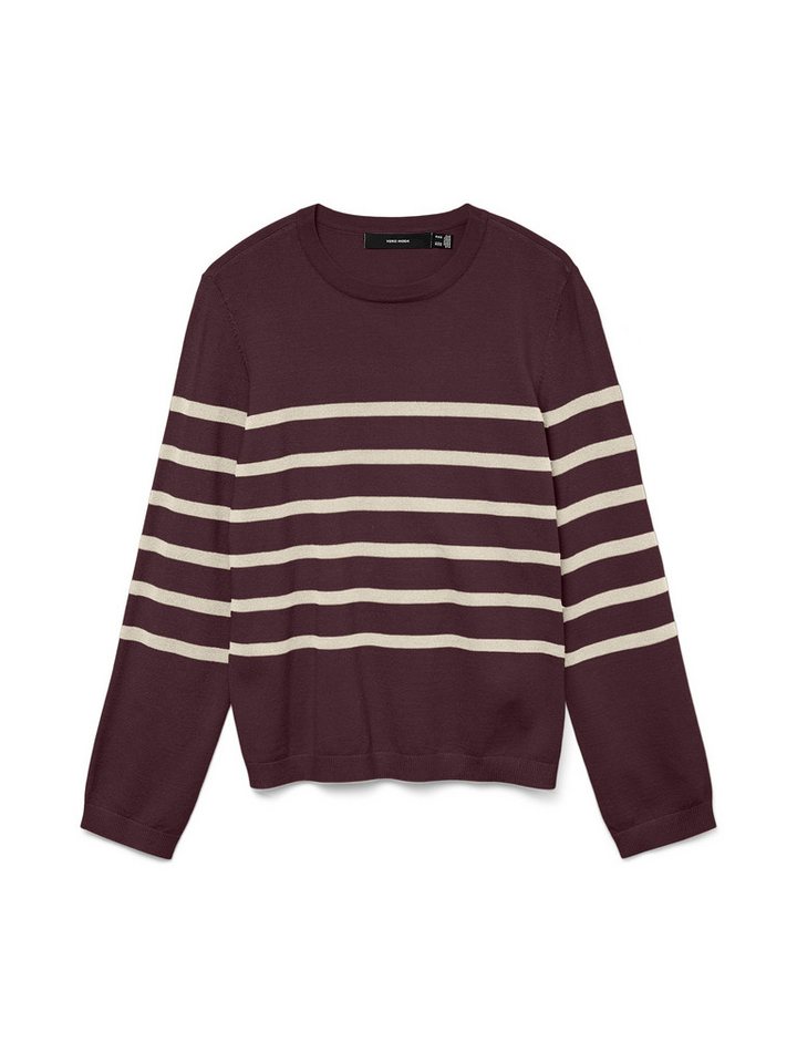 Vero Moda Rundhalspullover VMSABA PLAIN LS O-NECK PULLOVER GA NOOS von Vero Moda