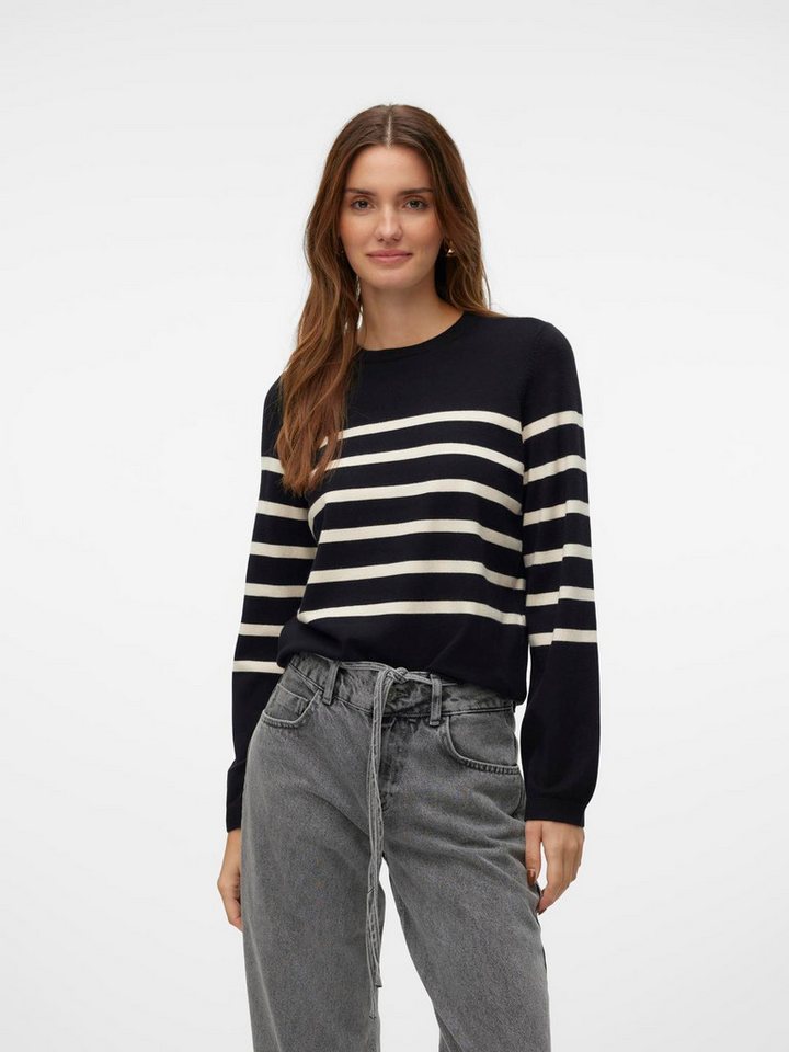 Vero Moda Rundhalspullover VMSABA PLAIN LS O-NECK PULLOVER GA NOOS von Vero Moda