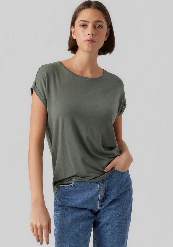 Vero Moda Rundhalsshirt VMAVA PLAIN SS TOP GAJRS NOOS von Vero Moda