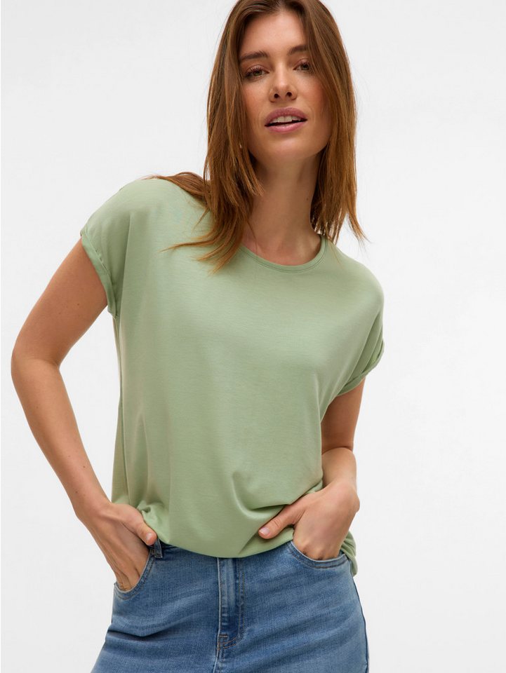 Vero Moda Rundhalsshirt VMAVA PLAIN SS TOP GAJRS NOOS von Vero Moda