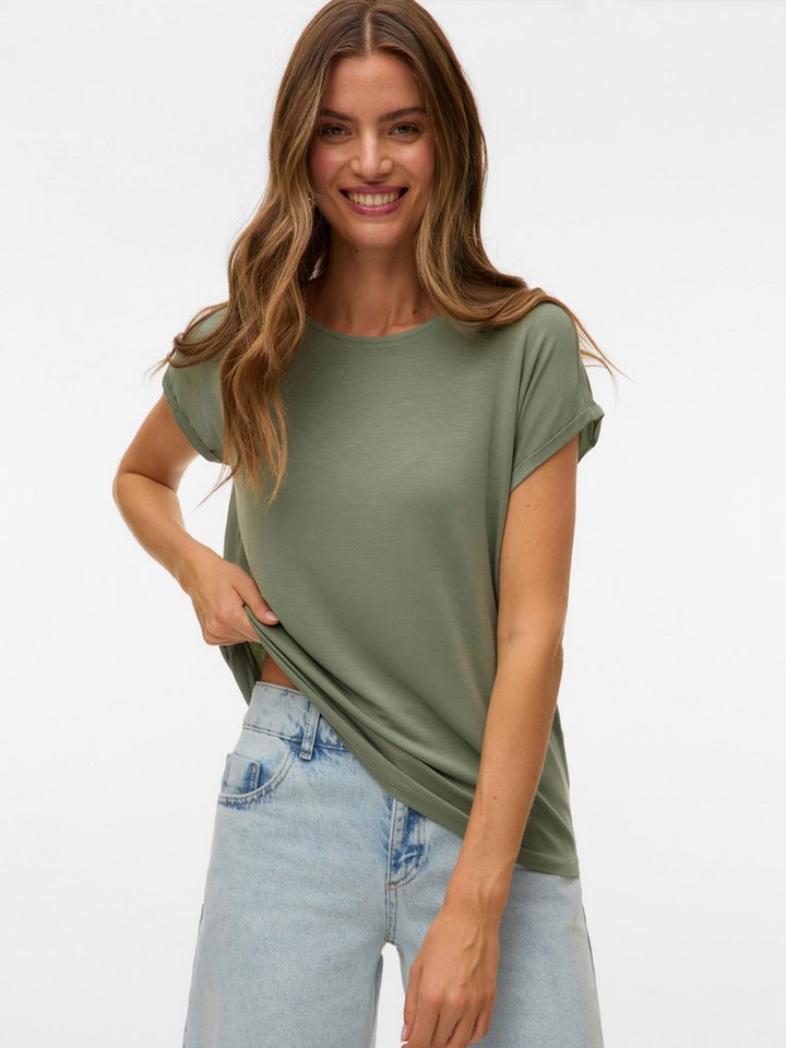 Vero Moda Rundhalsshirt VMAVA PLAIN SS TOP GAJRS NOOS von Vero Moda