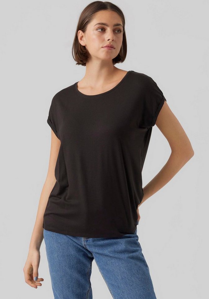 Vero Moda Rundhalsshirt VMAVA PLAIN SS TOP GAJRS NOOS von Vero Moda