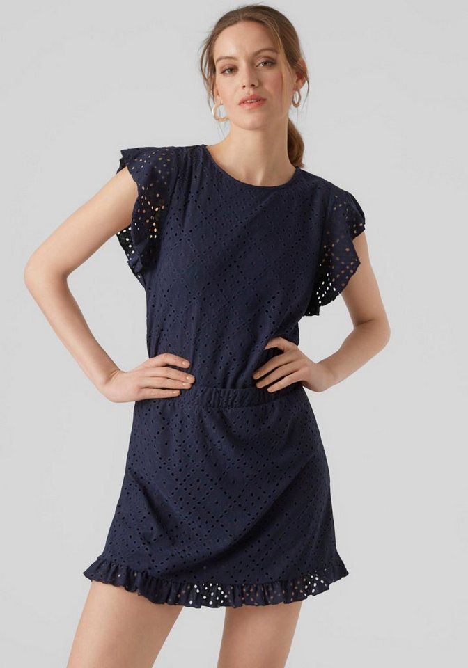 Vero Moda Rundhalsshirt VMTASSA SL FRILL TOP NOOS von Vero Moda
