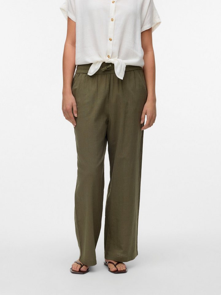 Vero Moda Schlupfhose VMCAIA MW WIDE PANT WVN NOOS Sommerhose, mit Leinen Vero Moda Schlupfhose VMCAIA MW WIDE PANT WVN NOOS Sommerhose, mit Leinen von Vero Moda