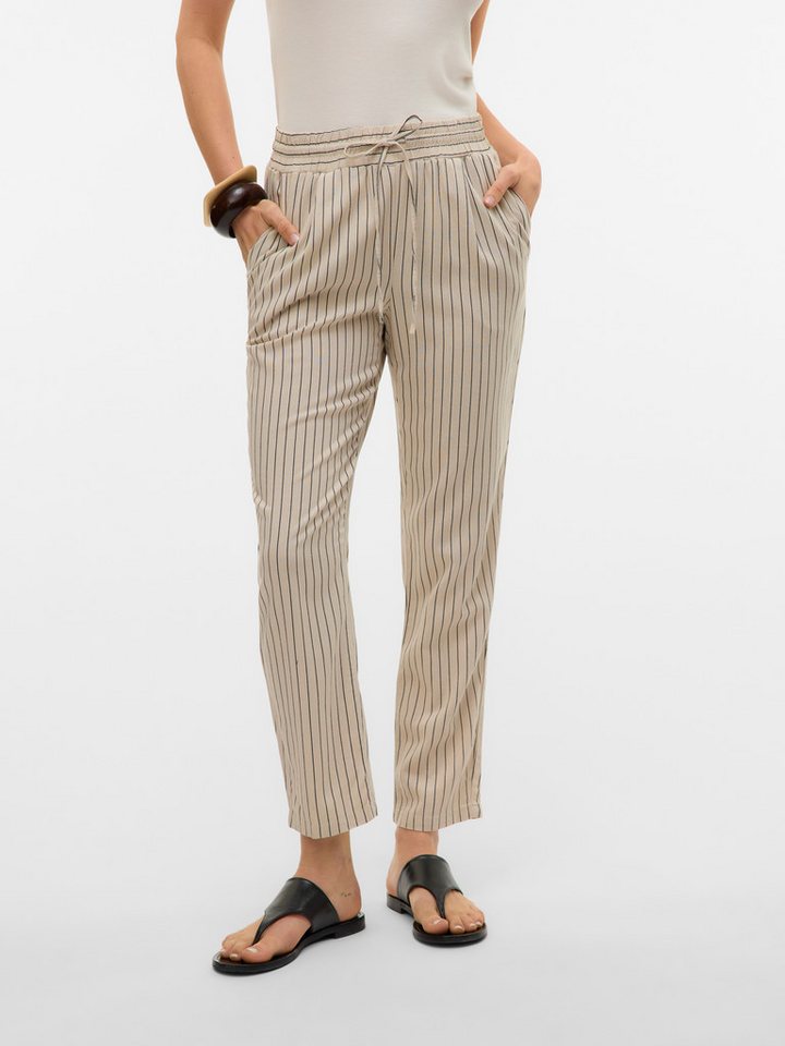 Vero Moda Schlupfhose VMJESMILO MW ANKLE PANTS WVN NOOS mit elastischem Bündchen und Kordelzug von Vero Moda