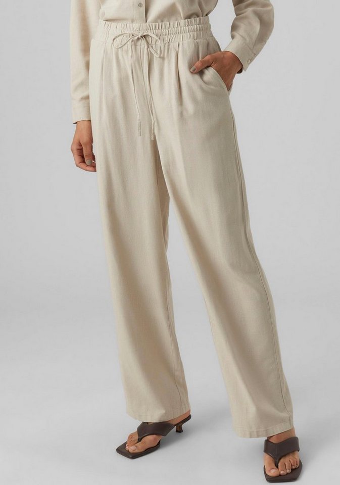 Vero Moda Schlupfhose VMJESMILO WIDE PANTS GA NOOS Sommerhose, mit Leinen von Vero Moda