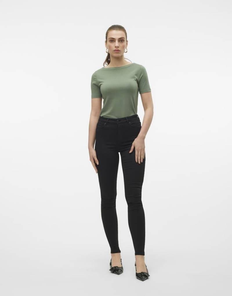Vero Moda - Schmal geschnittene Jeans in Schwarz von Vero Moda