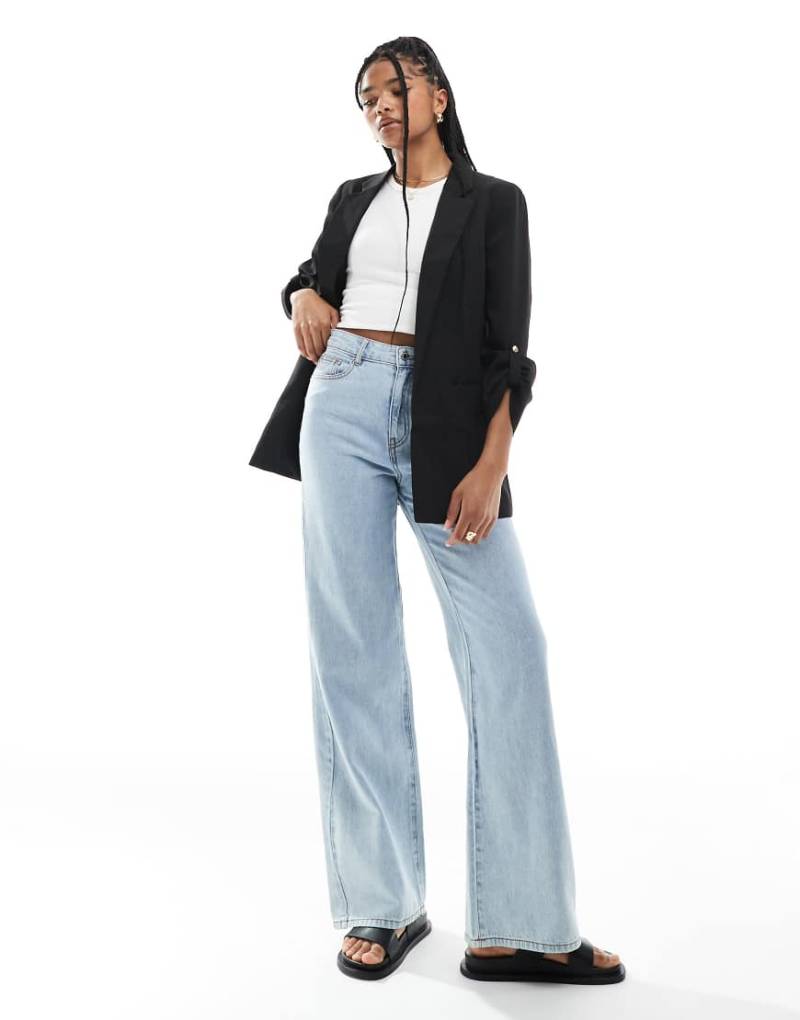 Vero Moda - Schmal geschnittener Blazer in Schwarz mit 3/4-Ärmeln von Vero Moda