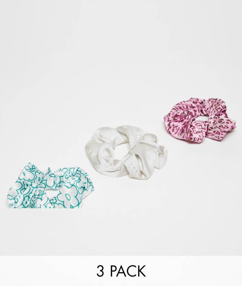 Vero Moda - Scrunchie-Set im 3er-Pack, mit unterschiedlichem Print-Bunt von Vero Moda