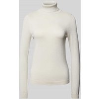 Vero Moda Shaped Fit Rollkragenpullover mit Glitzer-Effekt Modell 'HAPPYSHINE' in Silber, Größe XL von Vero Moda