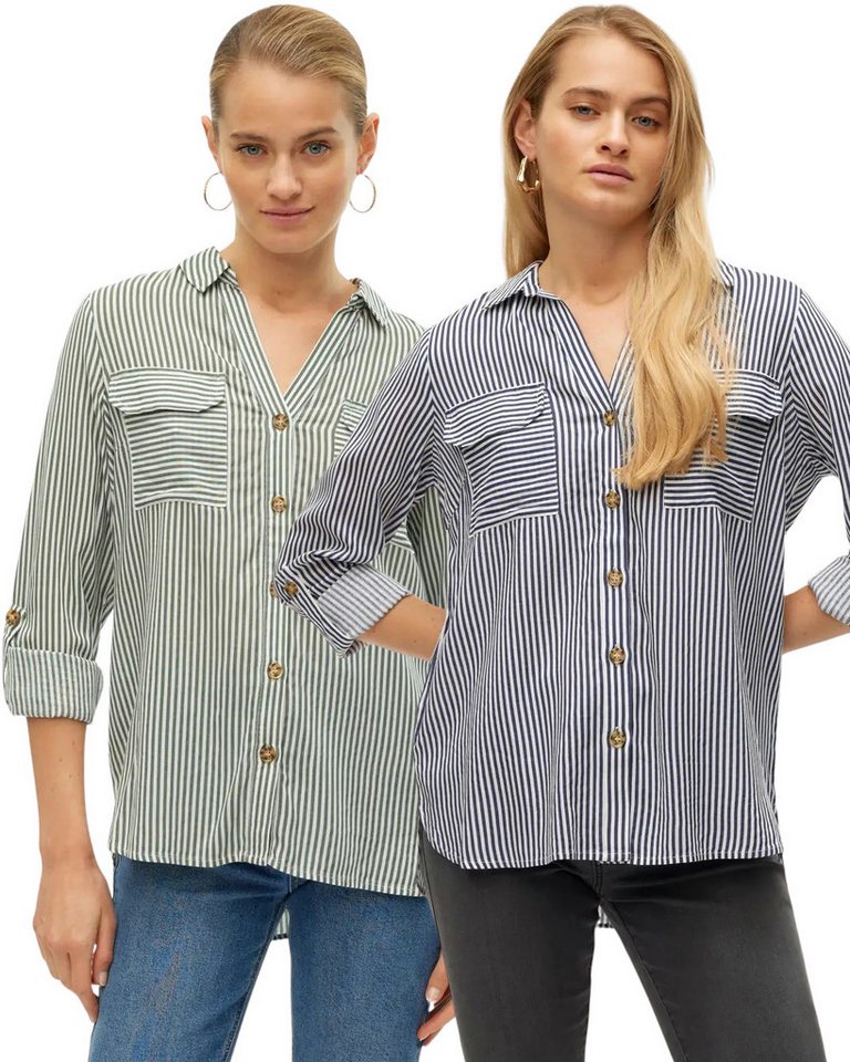 Vero Moda Shirtbluse leichte Viskose Bluse im Doppelpack von Vero Moda