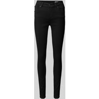 Vero Moda Skinny Fit Jeans im 5-Pocket-Design Modell 'LUX' in Black, Größe XL/34 von Vero Moda