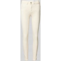 Vero Moda Skinny Fit Jeans mit Baumwoll-Anteil Modell 'FLASH' in Offwhite, Größe M/32 von Vero Moda