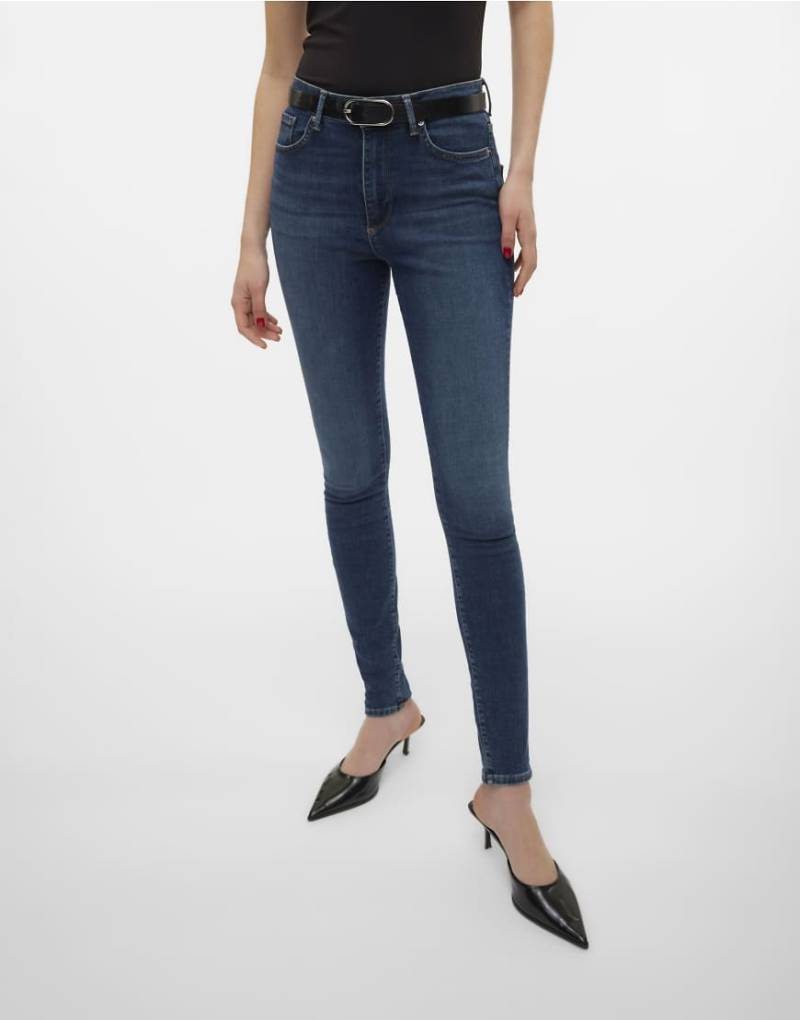Vero Moda - Skinny-Jeans aus dunkelblauem Denim von Vero Moda