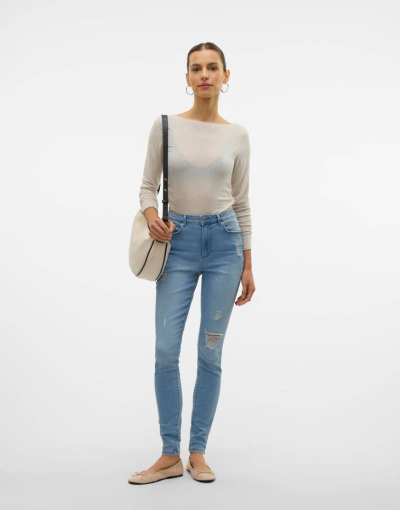 Vero Moda - Skinny-Jeans in Hellblau von Vero Moda