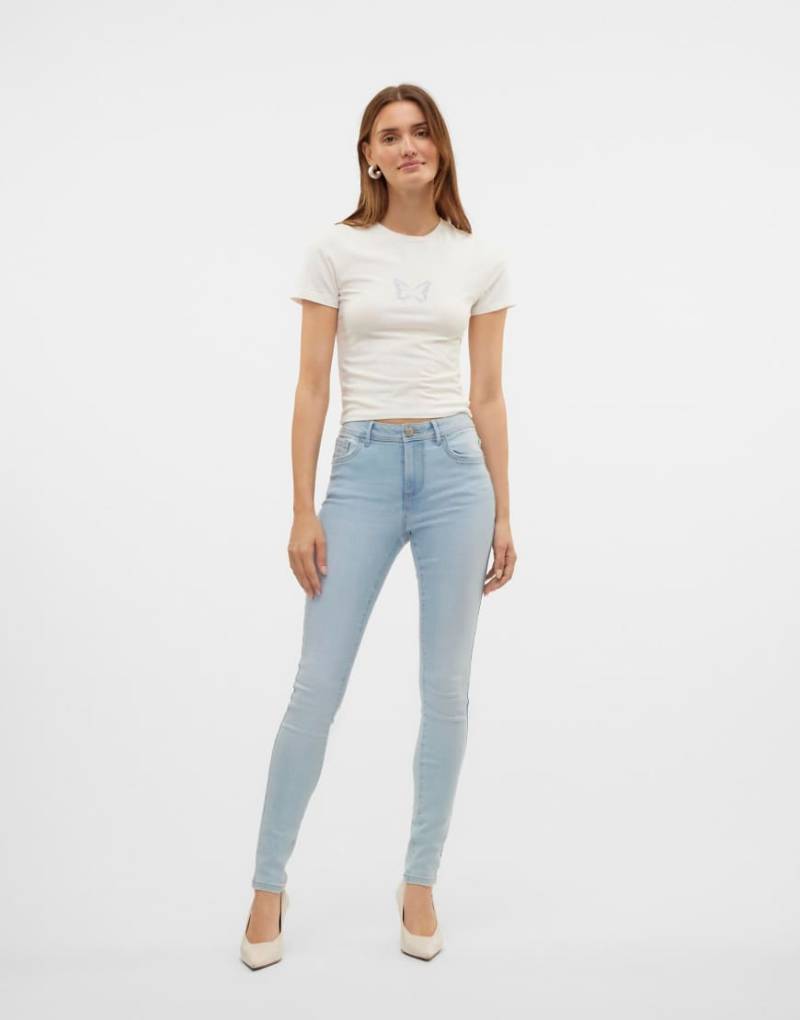 Vero Moda - Skinny-Jeans in Hellblau von Vero Moda