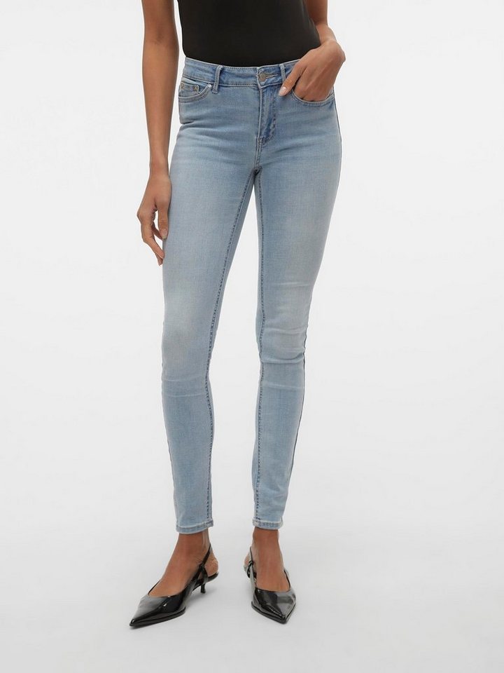 Vero Moda Skinny-fit-Jeans VMFLASH MR SKINNY JEANS LI3102 GA NOOS von Vero Moda