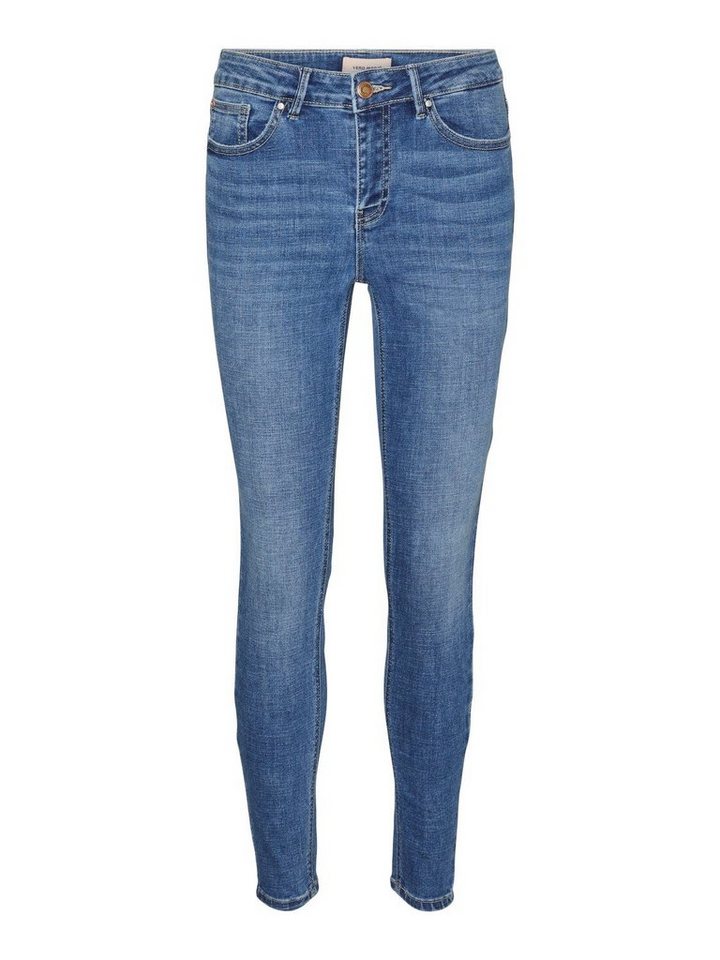 Vero Moda Skinny-fit-Jeans Vero Moda Damen Skinny-Fit Jeans-Hose - VmFlash Hose Stonewashed von Vero Moda