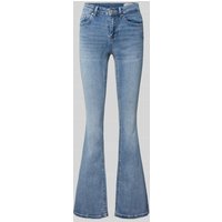 Vero Moda Slim Fit Bootcut-Jeans aus Baumwoll-Mix Modell 'FLASH' in Hellblau, Größe M/32 von Vero Moda