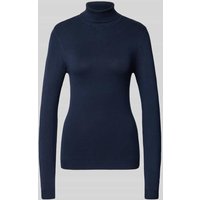 Vero Moda Slim Fit Rollkragenpullover aus Viskose-Mix Modell 'GLORY' in Marine, Größe XS von Vero Moda