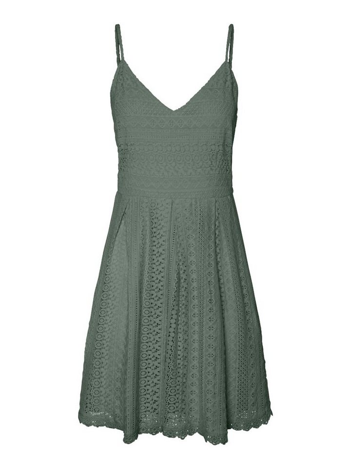 Vero Moda Sommerkleid Honey (1-tlg) Falten, Spitze, Drapiert/gerafft, Lochmuster von Vero Moda