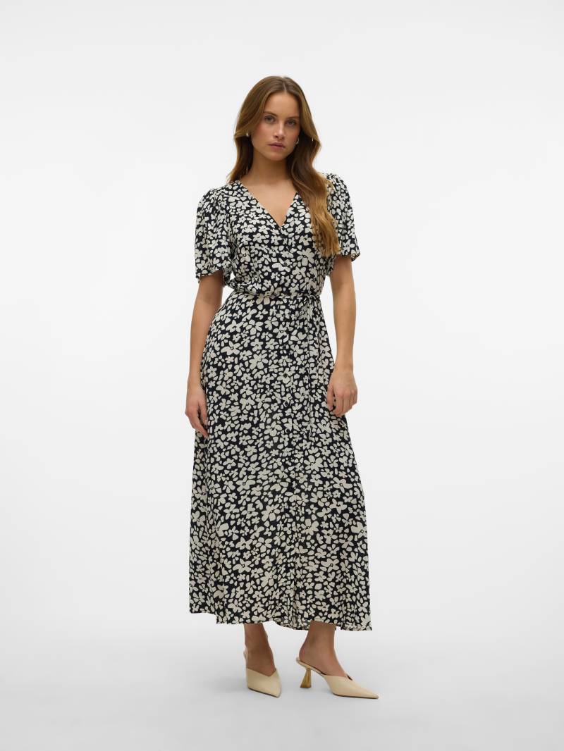 Vero Moda Sommerkleid "VMALBA SS CALF DRESS WVN GA NOOS" von Vero Moda