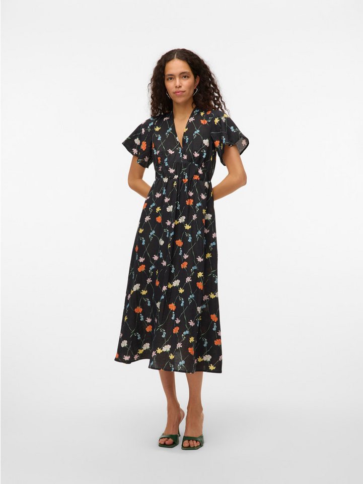 Vero Moda Sommerkleid VMFLORA OLGA SS 7/8 DRESS WVN GA von Vero Moda