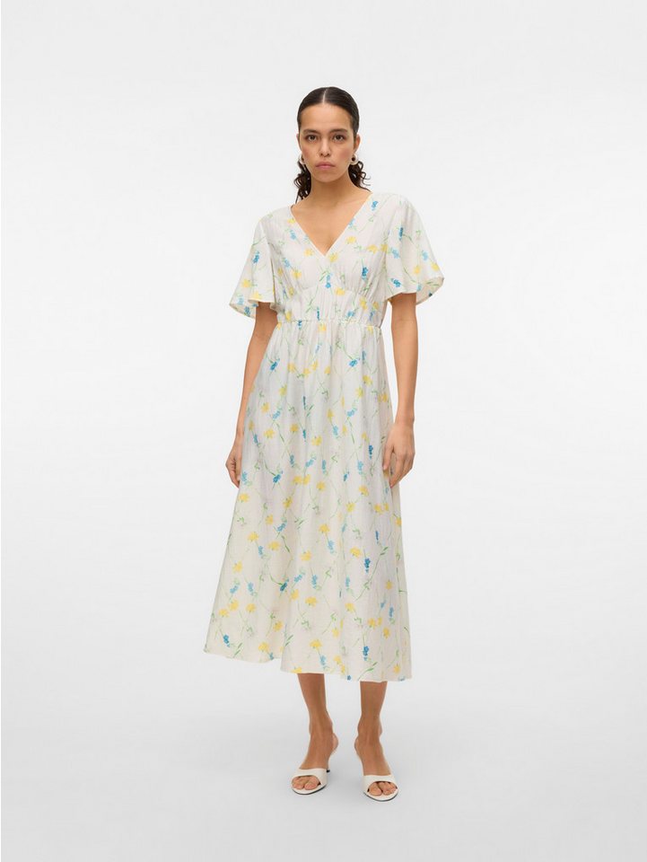 Vero Moda Sommerkleid VMFLORA OLGA SS 7/8 DRESS WVN GA von Vero Moda