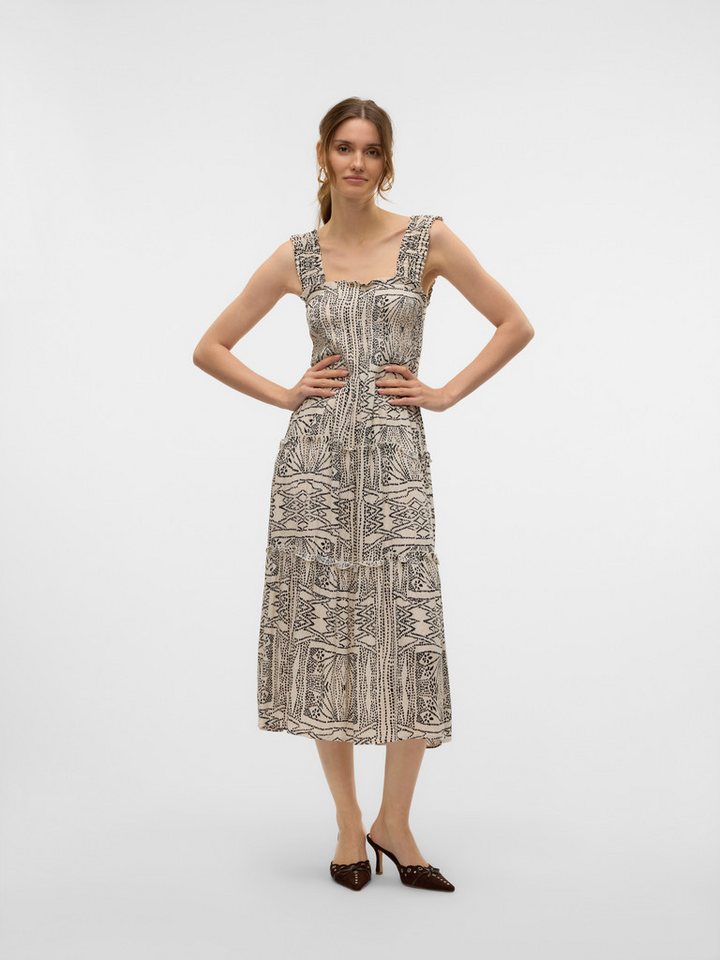 Vero Moda Sommerkleid VMMENNY SL SMOCK CALF DRESS WVN GA von Vero Moda