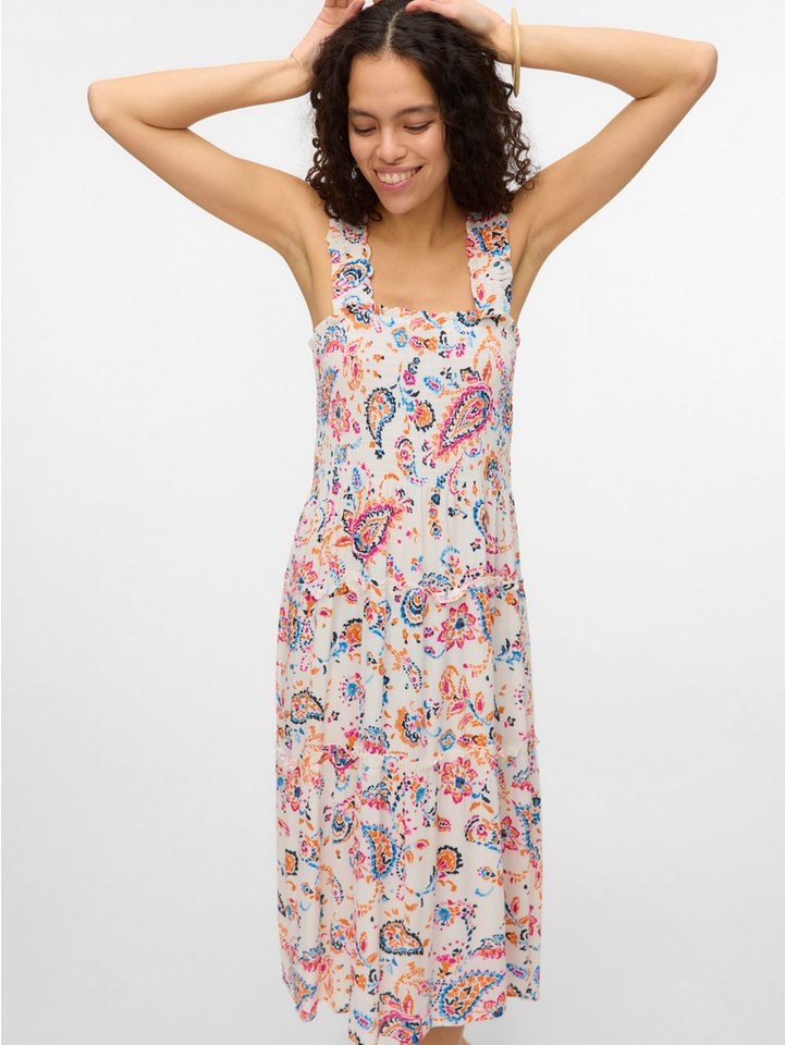 Vero Moda Sommerkleid VMMENNY SL SMOCK CALF DRESS WVN GA von Vero Moda