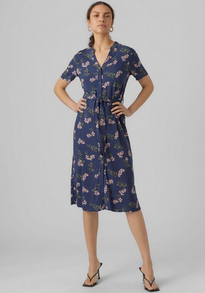 Vero Moda Sommerkleid VMVICA S/S SHIRT DRESS GA WVN NOOS von Vero Moda