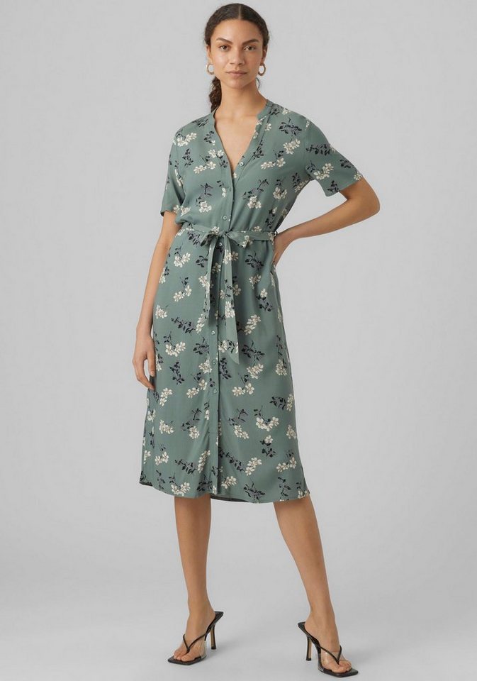 Vero Moda Sommerkleid VMVICA S/S SHIRT DRESS GA WVN NOOS von Vero Moda