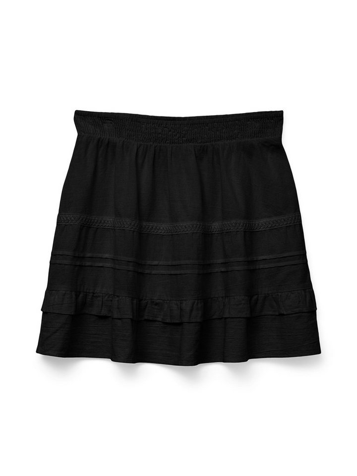 Vero Moda Sommerrock Elastischer Bund, Dreilagiges Design, Leichter Stoff VMPRETTY SHORT SKIRT WVN GA NOOS von Vero Moda
