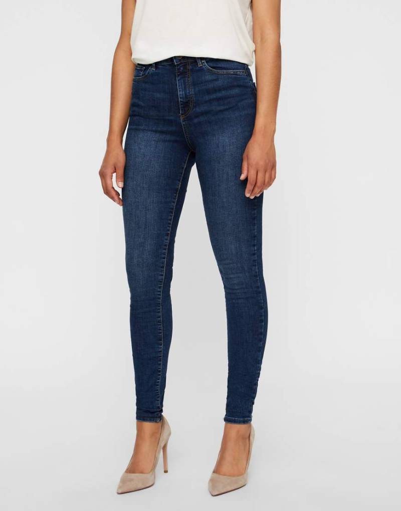 Vero Moda - Sophia - Skinny-Denim-Jeans in Mittelblau von Vero Moda
