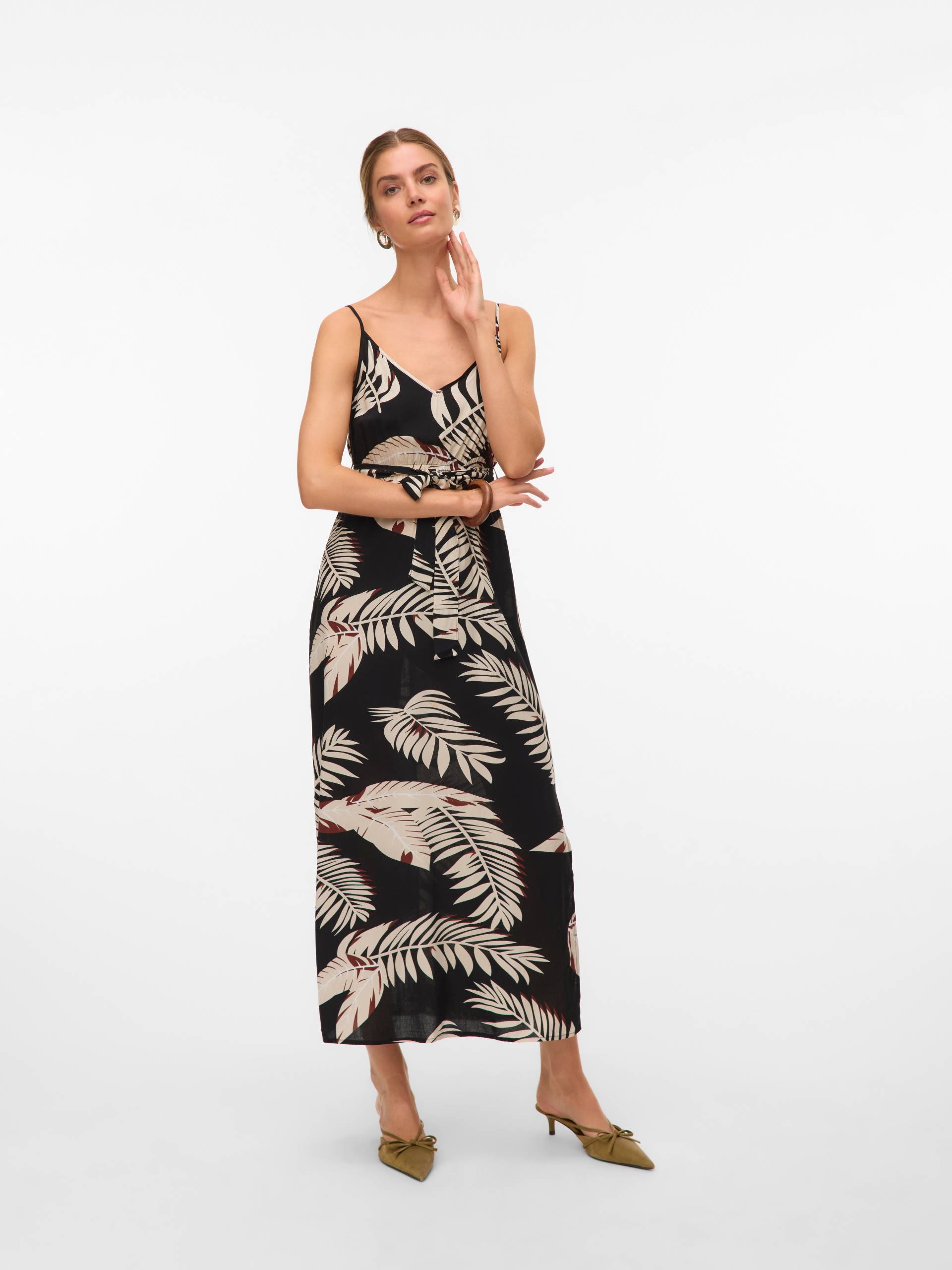 Vero Moda Spaghettikleid "VMEASY JOY SLIT MAXI V-NECK DRESS WV GA" Sommerkleid von Vero Moda