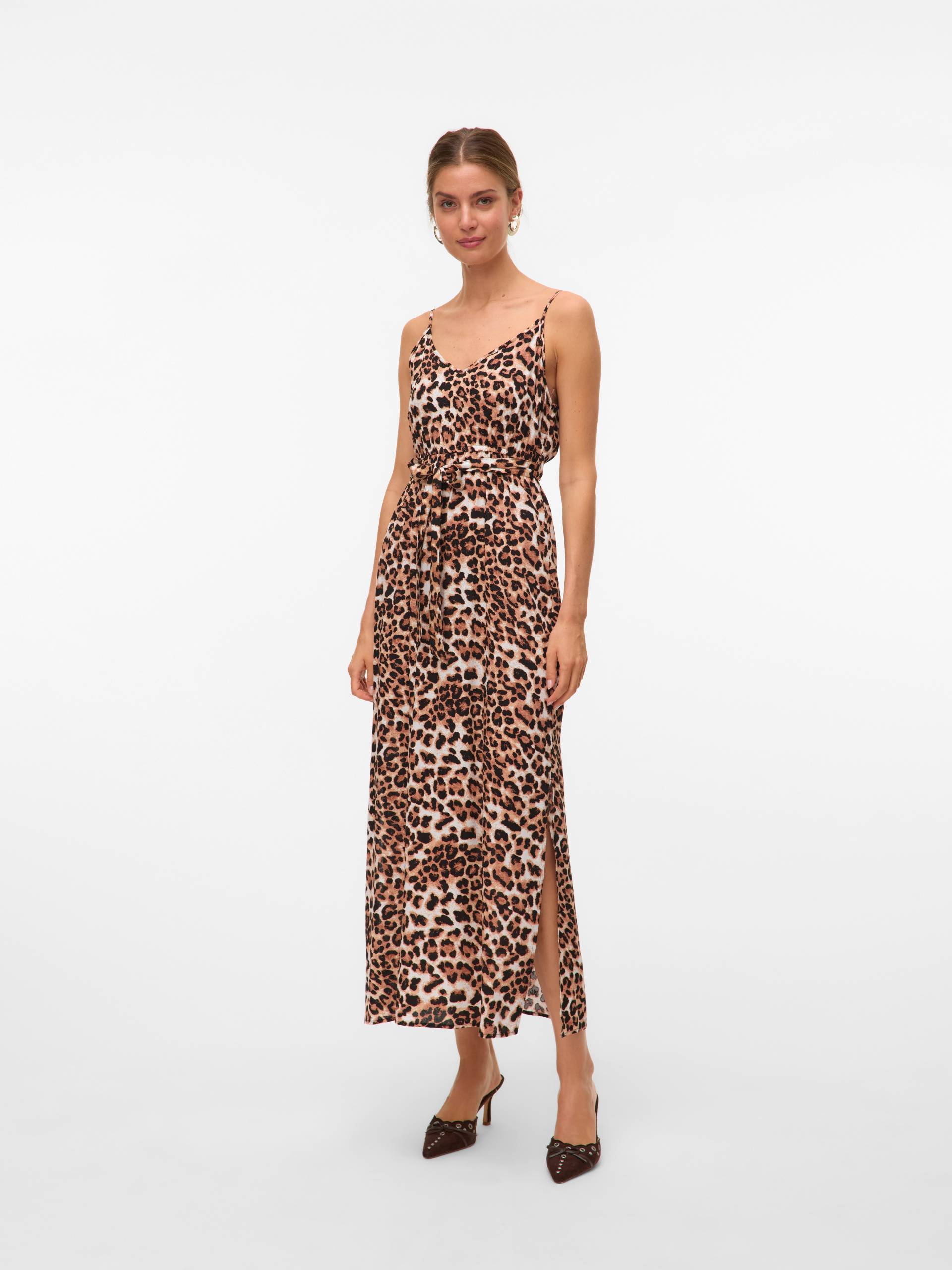 Vero Moda Spaghettikleid "VMEASY JOY SLIT MAXI V-NECK DRESS WV GA" Sommerkleid von Vero Moda