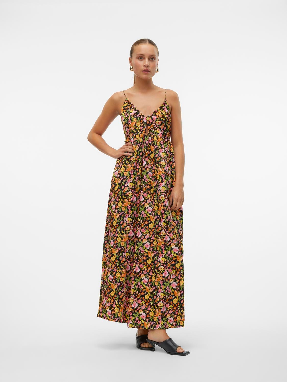 Vero Moda Spaghettikleid "VMPAGE SINGLET ANKLE DRESS WVN GA" Sommerkleid von Vero Moda