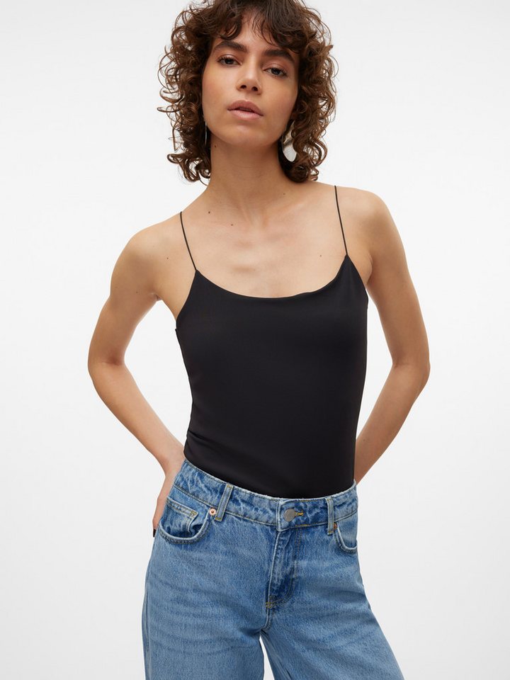 Vero Moda Spaghettitop VMMILLION SHORT SINGLET TOP JRS NOOS Materialmix von Vero Moda