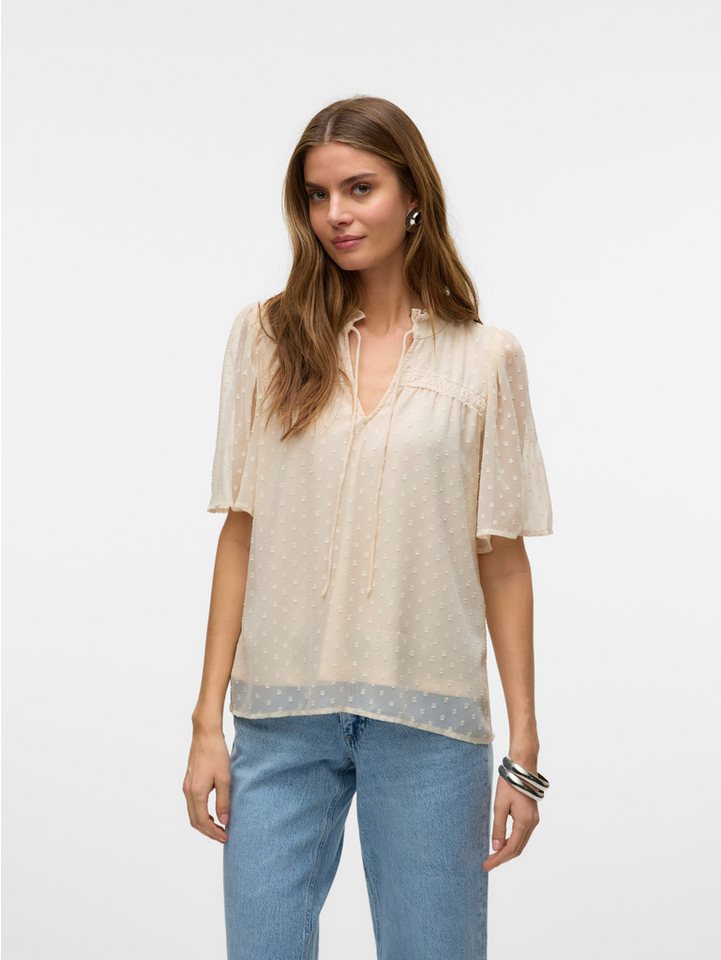 Vero Moda Spitzenbluse VMLEAH SS LACE TOP WVN GA NOOS von Vero Moda